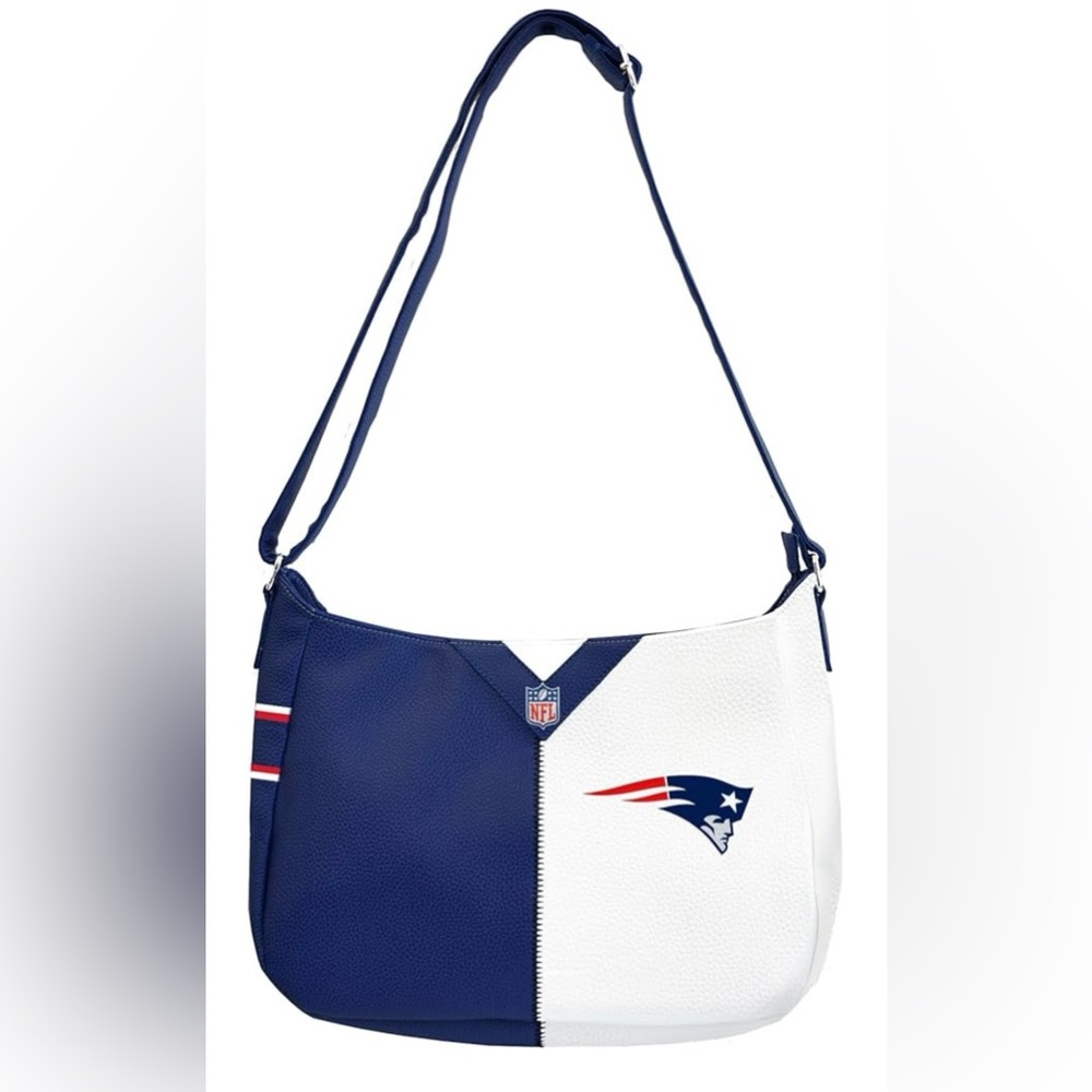 New England Patriots NFL Football Team Pebble Split Hobo Bag New with Tags